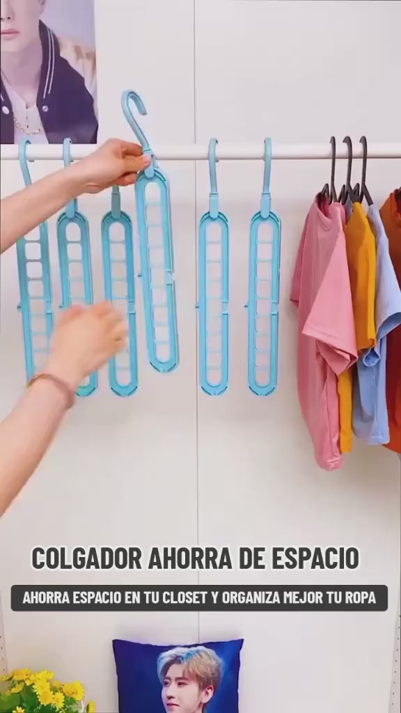 9 en 1 COLGADOR ORGANIZDOR ROPA GANCHO